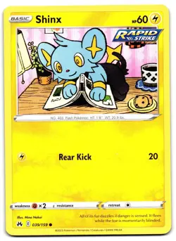 Shinx 039/159 - Crown Zenith Common Pokemon TCG - NM Card - Image 1