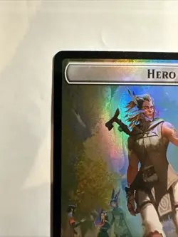 Hero (0002) Knight Double-Sided Token Final Fantasy Foil MTG card NM - Image 2