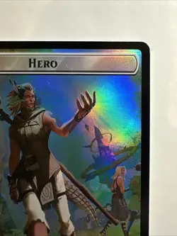 Hero (0002) Knight Double-Sided Token Final Fantasy Foil MTG card NM - Image 3