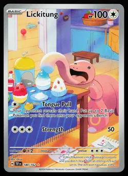 Lickitung 180/162 Holo Illustration Rare Temporal Forces Pokemon Card - Image 1