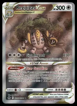 Pokemon Cards Regigigas VSTAR GG55/GG70 Crown Zenith Galarian Gallery Holo NM *2 - Image 1