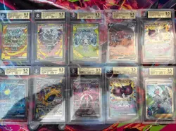Pokemon Tcg 10x Graded Card Lot Beckett All Gem Mint SARs Lot #38 - Image 1