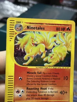 Ninetales H19/H32 Aquapolis 2002 Rare Holo e-Series Pokemon Card TCG - Image 5