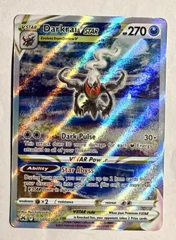 Darkrai VSTAR GG50/GG70 Crown Zenith: Galarian Gallery Holo Card Pokemon - Image 2