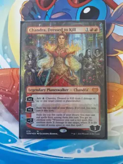 MTG Chandra, Dressed to Kill Foil Borderless Innistrad Near Mint - Image 1