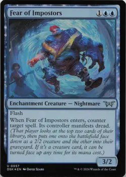 Fear of Impostors - FOIL - U Duskmourn: House of Horror 57 - MTG - Image 1