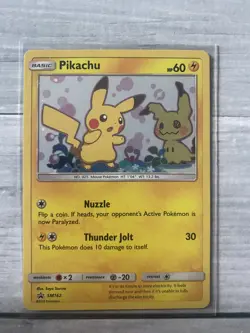 Pokemon TCG Pikachu SM162 SM-P: Sun & Moon Promos Promo Holo 2019 - Image 1