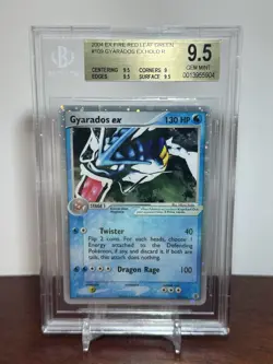 Pokemon 2004 EX Fire Red Leaf Green #109 Gyarados EX-Holo BGS 9.5 Subgrades - Image 1