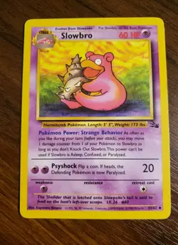 Pokemon TCG Slowbro Fossil Set 43/62 Regular 1999 LP - Image 1