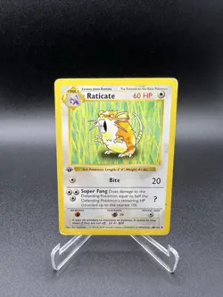 Raticate 1st Edition Base Set Shadowless 40/102 Pokemon - Image 1