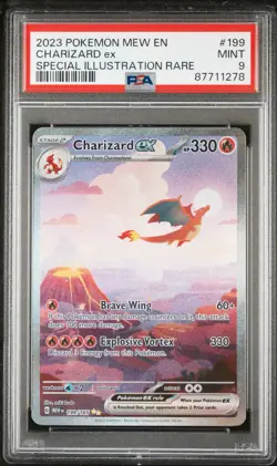 2023 Pokemon Charizard Ex Special Illus. Rare #199 MINT Mew EN PSA 9 - Image 1