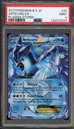 Pokemon Articuno EX Plasma Storm Holo Ultra Rare #25 PSA 9 Mint - Image 1