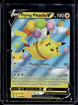 2021 Pokemon SWSH Celebrations Flying Pikachu V #006/025 - Image 1