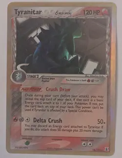 💎 TYRANITAR 16/113 Delta Species ✨Holo Rare 2005 Pokemon TCG 🔥psa cgc bgs - Image 1