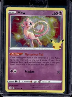 2021 Pokemon SWSH Celebrations Mew Holo #011/025 - Image 1