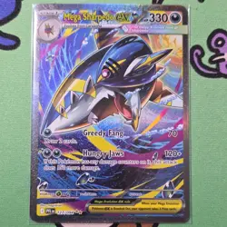 Pokemon Mega Sharpedo ex 127/094 Phantasmal Flames Special Illustration Rare Ho. - Image 1