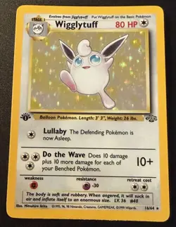 Wigglytuff 16/64 Holo Rare - Jungle - 1st Edition - Pokemon WOTC - Image 1