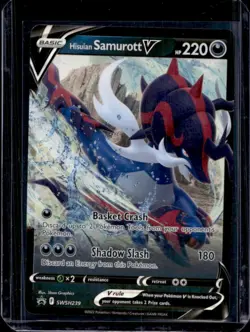 2019-2023 Pokemon SWSH Black Star Promos Hisuian Samurott V #SWSH239 - Image 1
