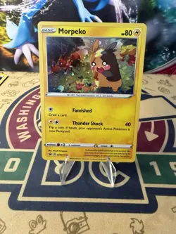 Pokemon TCG Morpeko SWSH Black Star Promo SWSH031 Cosmos Holo Promo - Image 1
