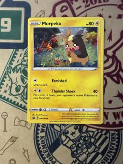 Pokemon TCG Morpeko SWSH Black Star Promo SWSH031 Cosmos Holo Promo - Image 3