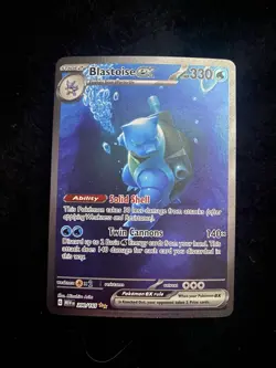 Pokemon Scarlet & Violet 151 TCG Blastoise EX 200/165 Sir Special Illustration - Image 1