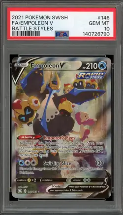 Pokemon Empoleon V Battle Styles Full Alt Art #146 PSA 10 Gem Mint - Image 1