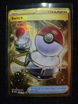 Switch 206/165 Pokemon Sv: Scarlet & Violet 151 Gold Hyper Rare Holo - Image 1