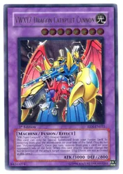 Yugioh! LP VWXYZ-Dragon Catapult Cannon - EEN-EN031 - Ultimate Rare - 1st Editio - Image 1