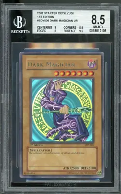 Dark Magician SDY-006 Ultra Rare 1st Edition Yugioh BGS 8.5 Silver *105 - Image 1