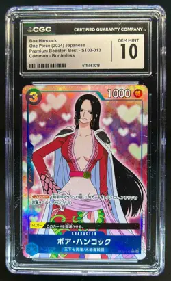 2024 One Piece Japanese Boa Hancock Premium Booster Borderless #ST03-013 CGC 10 - Image 1