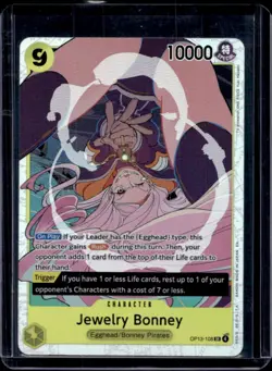 2025 One Piece Carrying On His Will Jewelry Bonney Super Rare #OP13-108 - Image 1