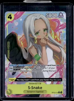 2025 One Piece Carrying On His Will S-Snake Rare #OP13-114 - Image 1