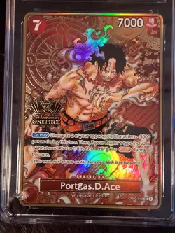 Portgas D. Ace One Piece 2nd Anniversary CGC POP 19 🔥 OP02-013 ~ CGC / PSA 10 - Image 1