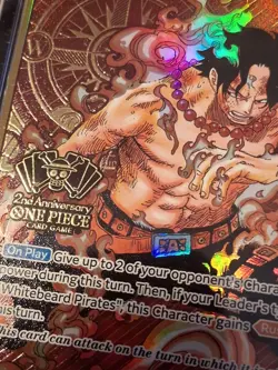Portgas D. Ace One Piece 2nd Anniversary CGC POP 19 🔥 OP02-013 ~ CGC / PSA 10 - Image 5
