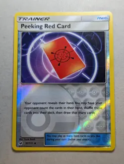 Pokemon TCG Crimson Invasion Uncommon Reverse Holo Peeking Red Card 97/111 VLP - Image 1