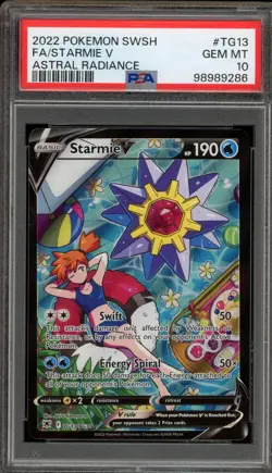 Pokemon Starmie V Astral Radiance Trainer Gallery Full Art #TG13 PSA 10 Gem Mint - Image 1