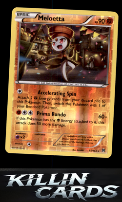 Reverse Holofoil Meloetta 85/162 Pokemon Holo Rare XY - BREAKthrough Card NM - Image 1
