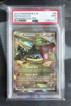 Pokemon Card PSA 9 MINT - RAYQUAZA EX 85/124 - 2012 XY Dragons Exalted - Image 1