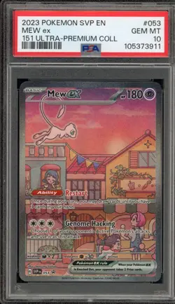 Pokemon Mew ex 151 Ultra-Premium Coll. Full Art Promo SVP EN 053 PSA 10 Gem Mint - Image 1