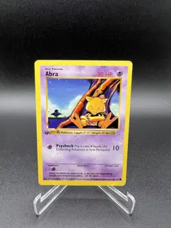 Abra 43/102 - Base Set Shadowless 1st Edition WOTC Pokemon TCG - Image 1