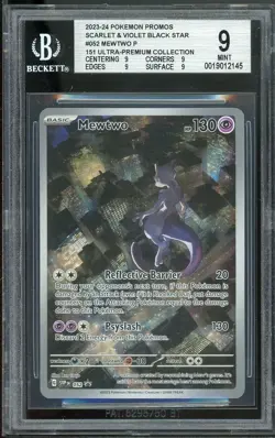 Mewtwo 052 IR Promo Pokemon BGS 9 Silver *145 - Image 1