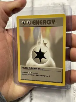 Double Colorless Energy 96/102 Base Set Pokemon Card WOTC 1999 Vintage TCG LP - Image 2