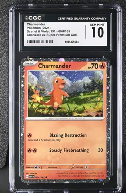 Pokemon Charmander - (Cosmos Holo) 004/165 Charizard ex Super Premium Coll. - Image 1