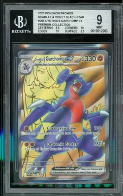 Cynthia’s Garchomp EX 204 SVP Promo Pokemon BGS 9 Silver *263 - Image 1