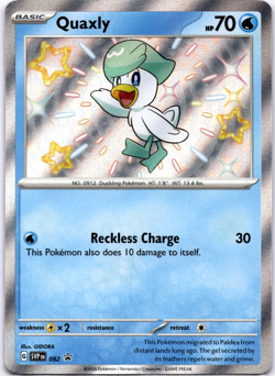 Pokemon TCG Quaxly SVP 082 Scarlet & Violet Promo Cards Holo Rare Near Mint - Image 1
