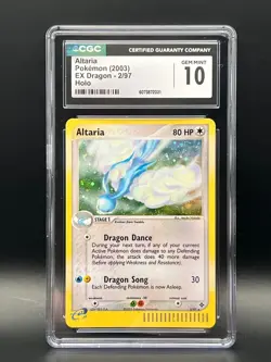 CGC GEM MINT 10 Altaria 2/97 Holo Rare E Reader 2003 EX Dragon Pokemon Card - Image 1