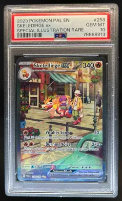 2023 Pokemon SV Skeledirge ex Special Illustration Rare #258/193 PSA 10 - Image 1