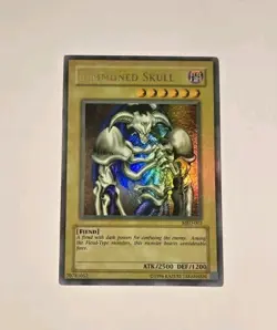 Yugioh Summoned Skull MRD-003 Ultra Rare Vintage Metal Raiders Faded MP - Image 2