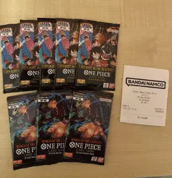5X OP-09 Emperors In The New World & 3X OP-06 Booster Packs One Piece TCG Bandai - Image 1