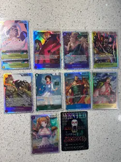 One Piece TCG (11) Card Lot (SR) (P) Hologram - Mixed Sets - Image 1